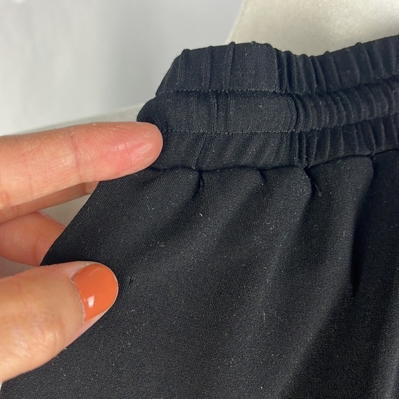 1. State Beachy Split Front Hem Drawstring Pull On Black Pants Womens Size S - Picture 13 of 13